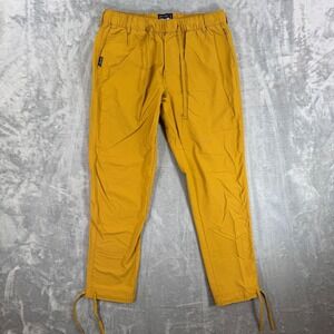 Coalatree Trailhead Adventure Pants Men's Size L Mustard Yellow Ripstop Hiking